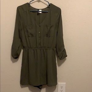 Dark green romper